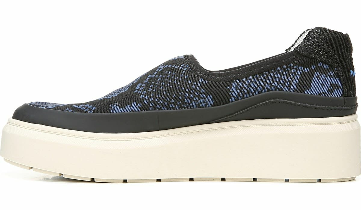 Franco Sarto Franco Lin Platform Slip On Sneaker Blue Fabric