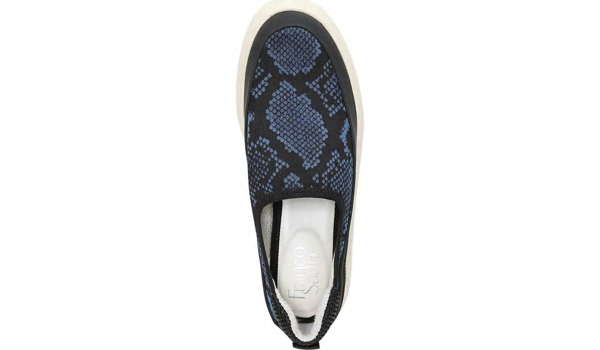Franco Sarto Franco Lin Platform Slip On Sneaker Blue Fabric