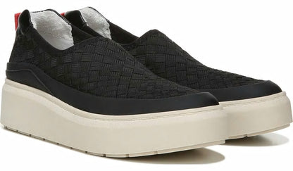 Franco Sarto Franco Lin 2 Platform Slip On Sneaker Black Mesh Weave