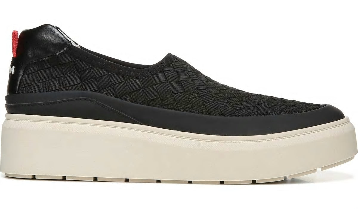 Franco Sarto Franco Lin 2 Platform Slip On Sneaker Black Mesh Weave