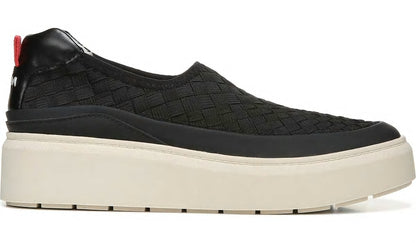 Franco Sarto Franco Lin 2 Platform Slip On Sneaker Black Mesh Weave