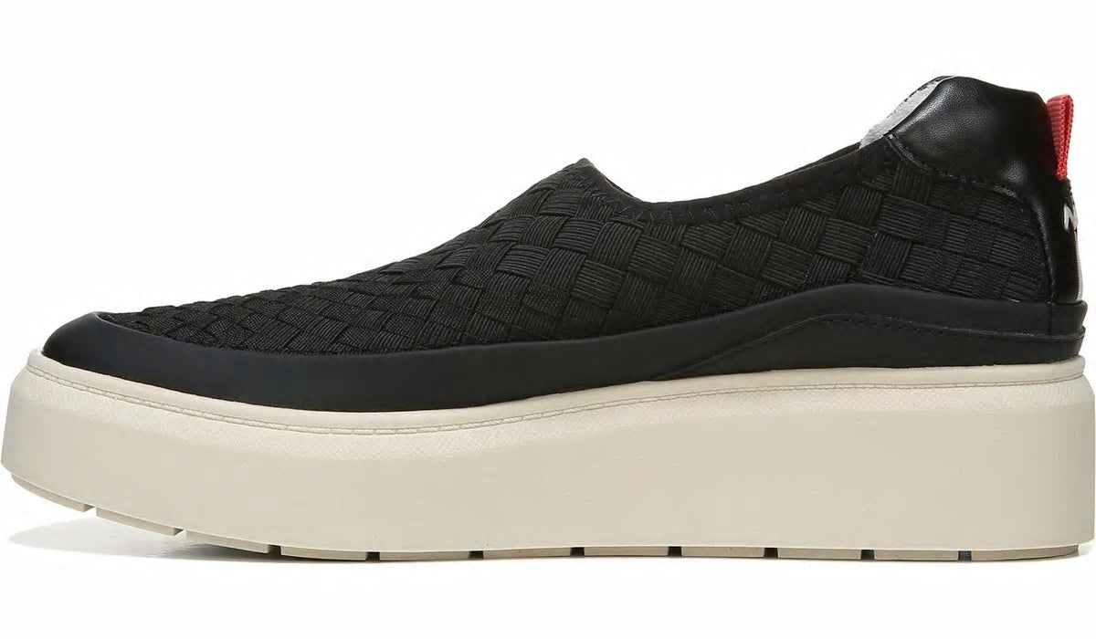 Franco Sarto Franco Lin 2 Platform Slip On Sneaker Black Mesh Weave