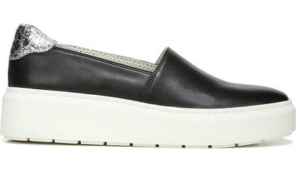 Franco Sarto Franco Lodi 2 Platform Slip On Sneaker Black Snake Print Faux Leather