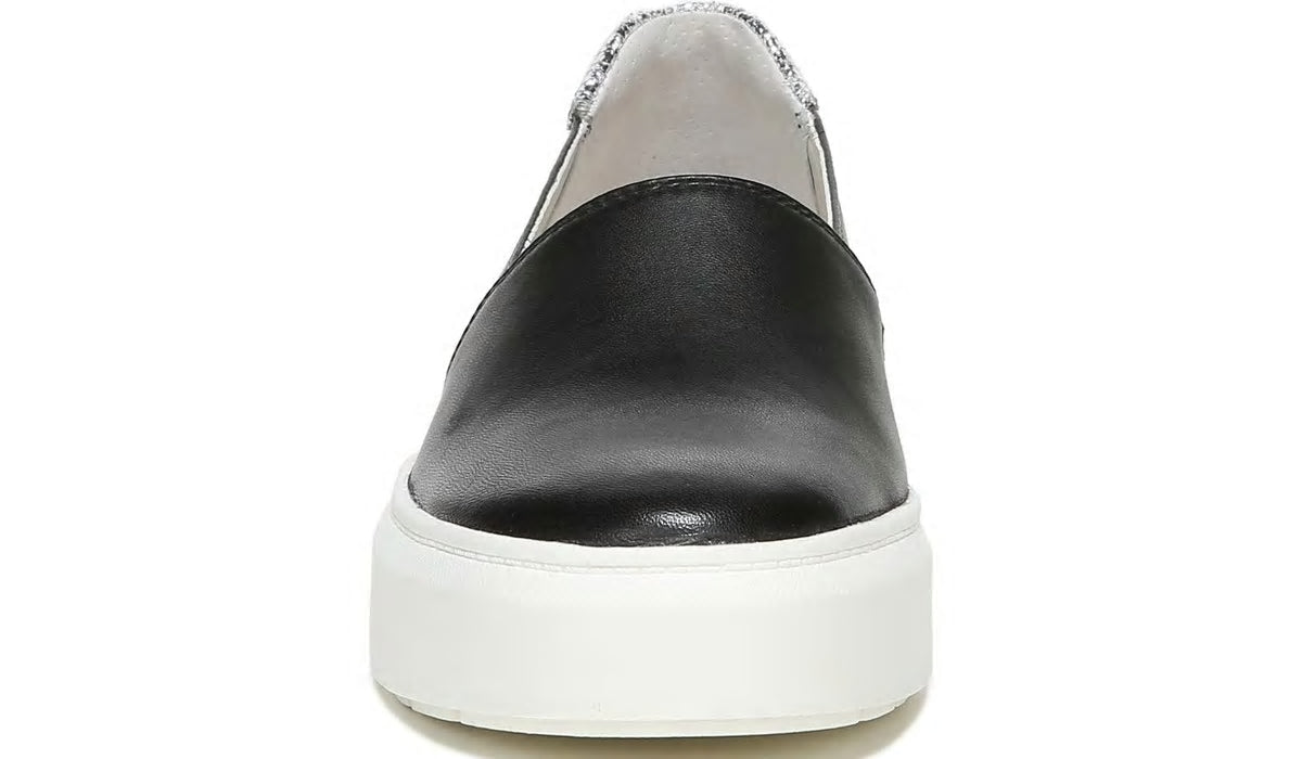 Franco Sarto Franco Lodi 2 Platform Slip On Sneaker Black Snake Print Faux Leather
