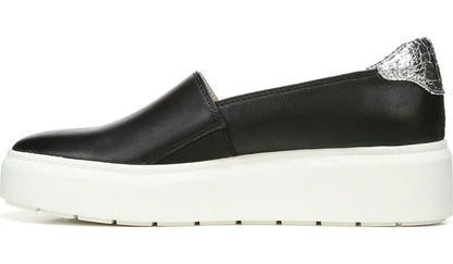 Franco Sarto Franco Lodi 2 Platform Slip On Sneaker Black Snake Print Faux Leather