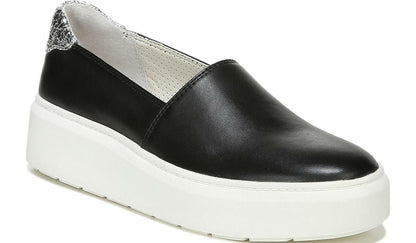 Franco Sarto Franco Lodi 2 Platform Slip On Sneaker Black Snake Print Faux Leather