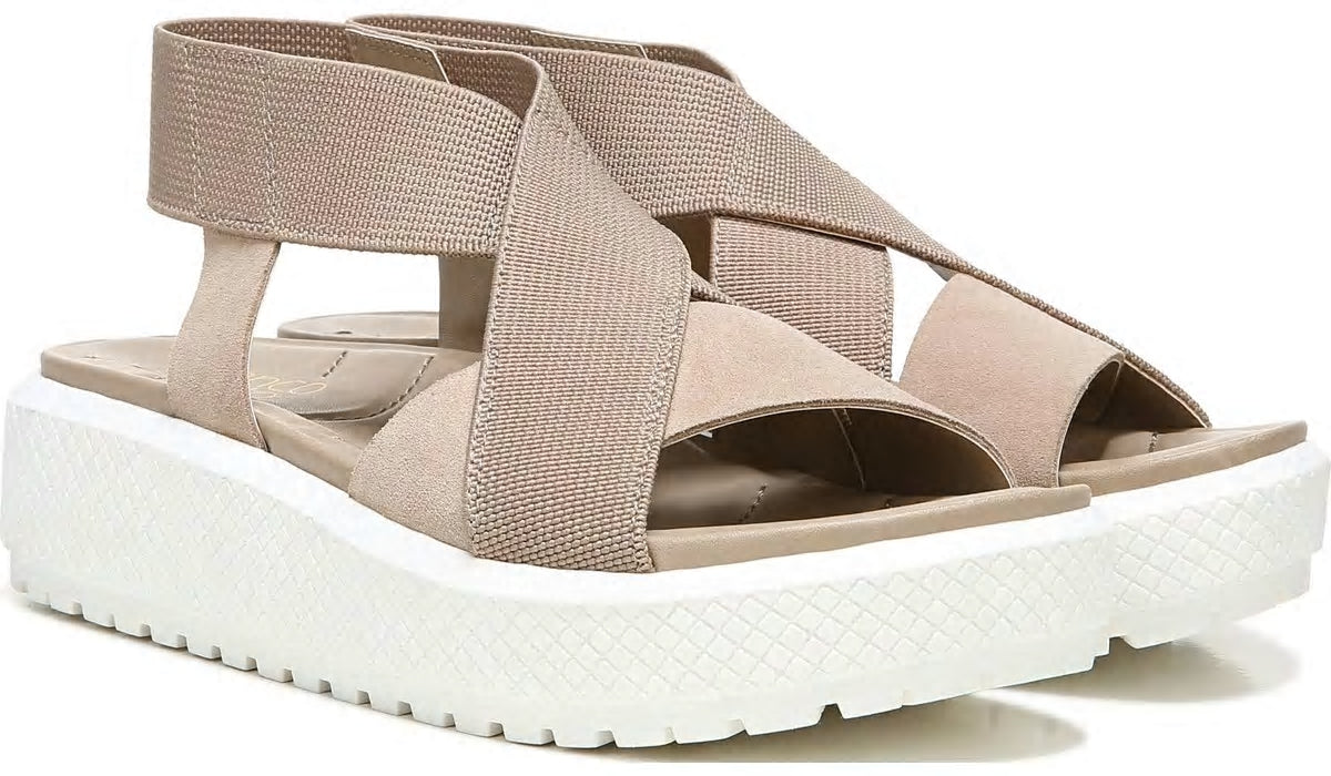 Franco Sarto Franco Niko Platform Sandal Summer Beige Suede