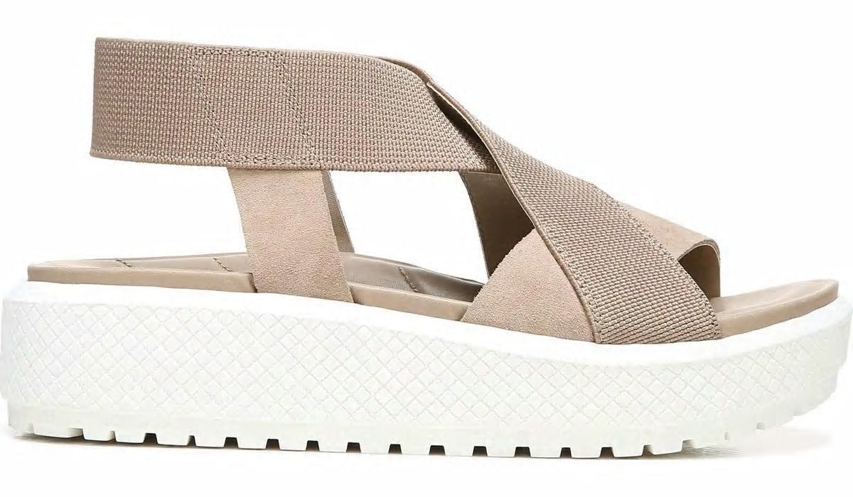 Franco Sarto Franco Niko Platform Sandal Summer Beige Suede