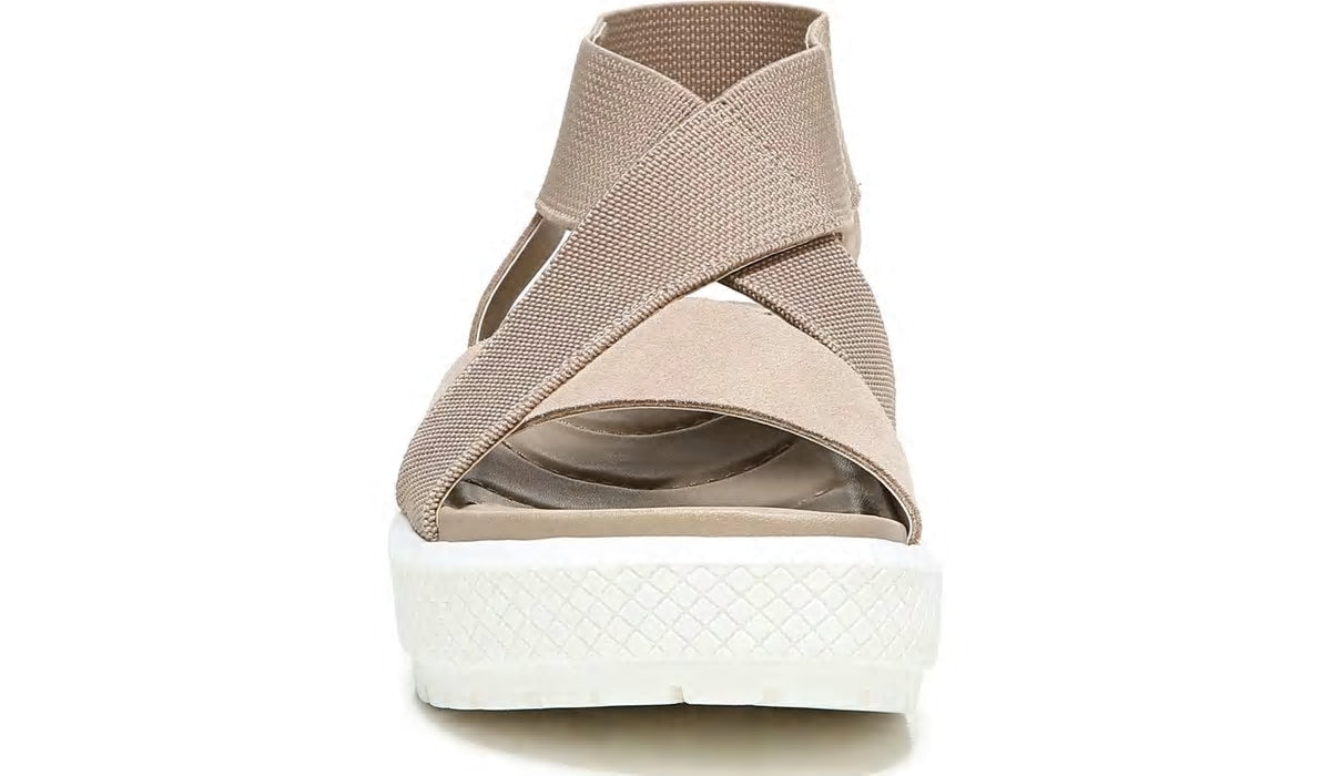 Franco Sarto Franco Niko Platform Sandal Summer Beige Suede