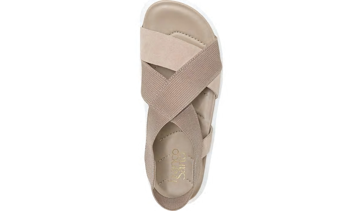Franco Sarto Franco Niko Platform Sandal Summer Beige Suede