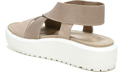 Franco Sarto Franco Niko Platform Sandal Summer Beige Suede