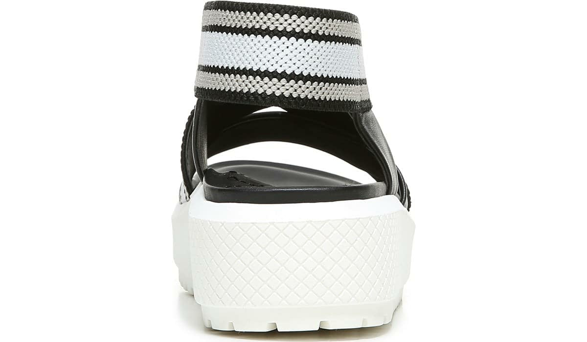 Franco Sarto Franco Niko Platform Sandal Black Grey Leather