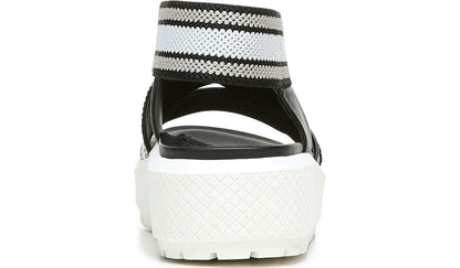 Franco Sarto Franco Niko Platform Sandal Black Grey Leather