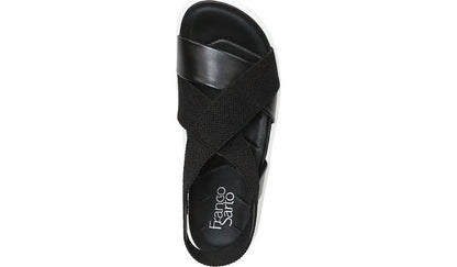 Franco Sarto Franco Niko Platform Sandal Black Leather
