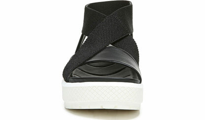 Franco Sarto Franco Niko Platform Sandal Black Leather
