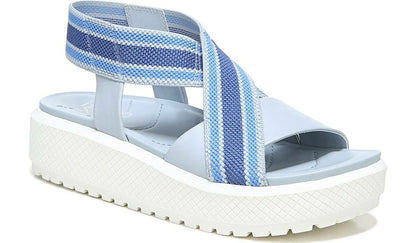 Franco Sarto Franco Niko Platform Sandal Light Blue Leather