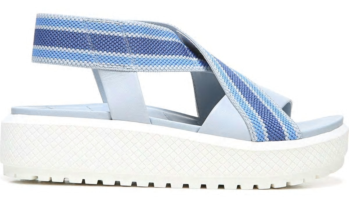 Franco Sarto Franco Niko Platform Sandal Light Blue Leather