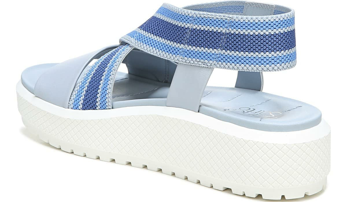 Franco Sarto Franco Niko Platform Sandal Light Blue Leather