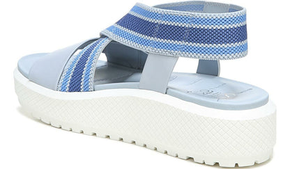 Franco Sarto Franco Niko Platform Sandal Light Blue Leather