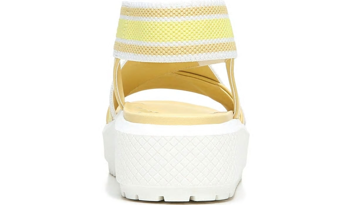 Franco Sarto Franco Niko Platform Sandal Light Yellow Leather