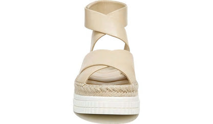 Franco Sarto Franco Brock Platform Sandal Beige Leather
