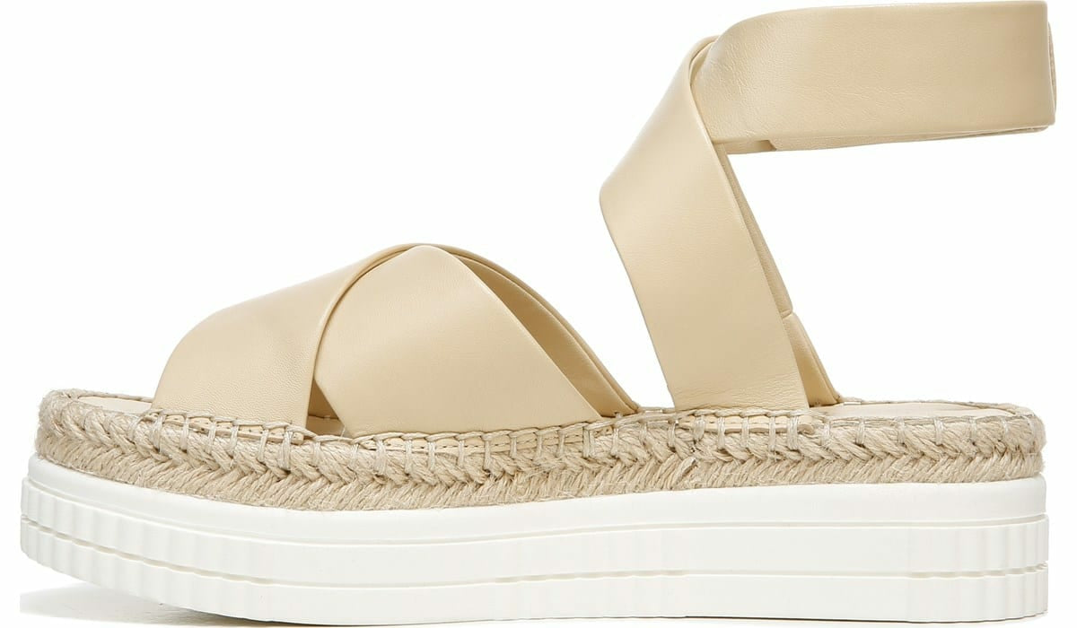 Franco Sarto Franco Brock Platform Sandal Beige Leather