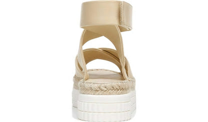 Franco Sarto Franco Brock Platform Sandal Beige Leather