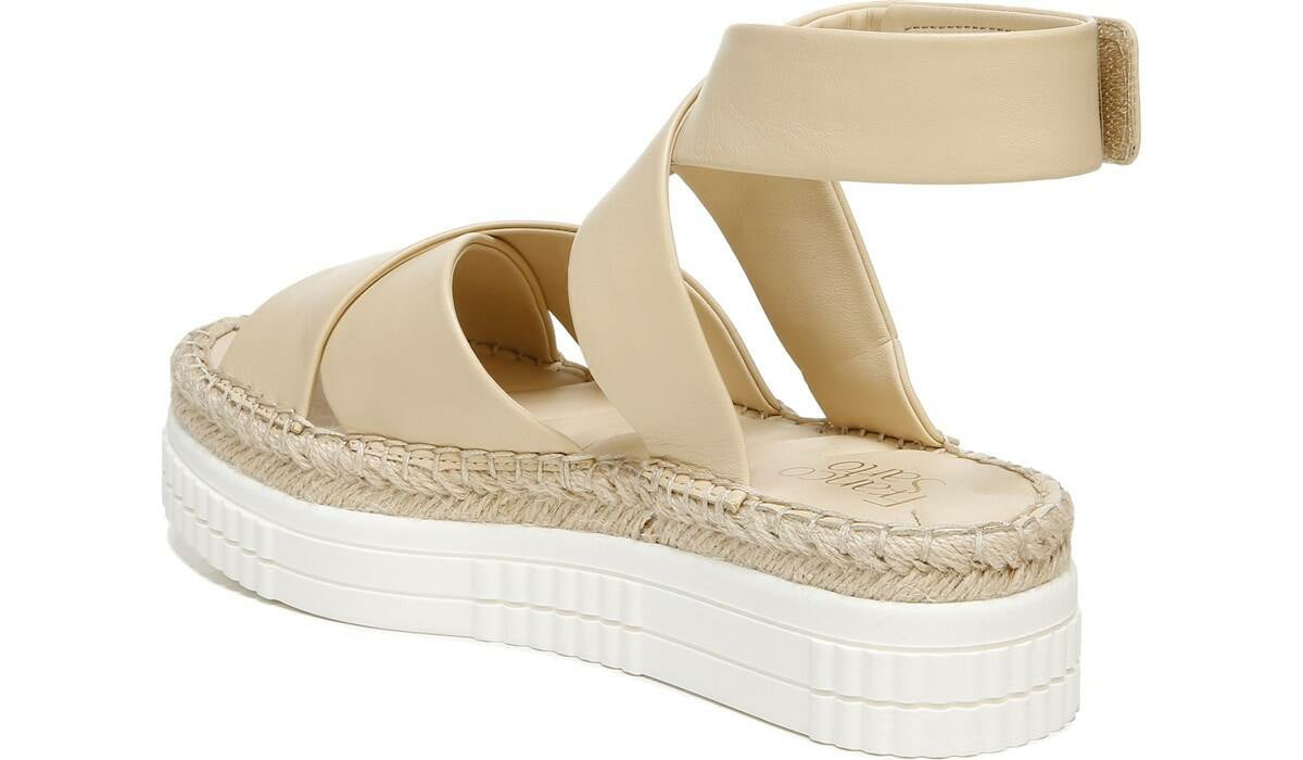 Franco Sarto Franco Brock Platform Sandal Beige Leather