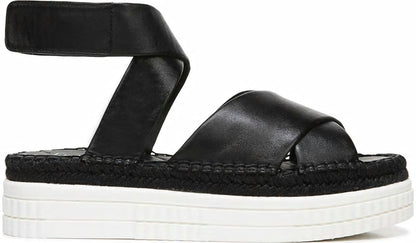 Franco Sarto Franco Brock Platform Sandal Black Leather
