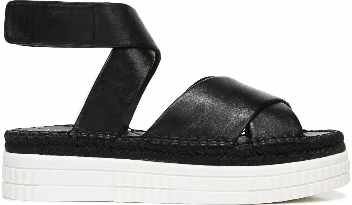 Franco Sarto Franco Brock Platform Sandal Black Leather