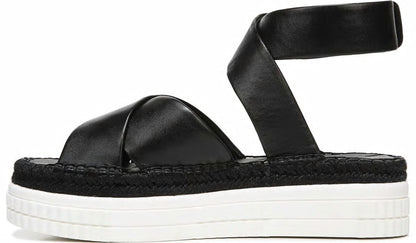 Franco Sarto Franco Brock Platform Sandal Black Leather