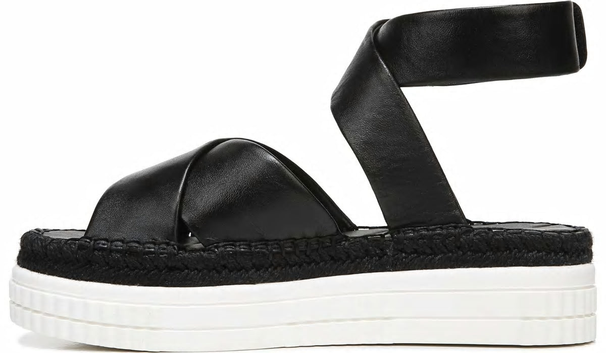 Franco Sarto Franco Brock Platform Sandal Black Leather