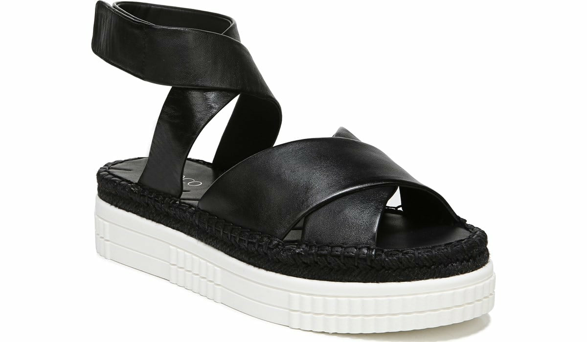 Franco Sarto Franco Brock Platform Sandal Black Leather