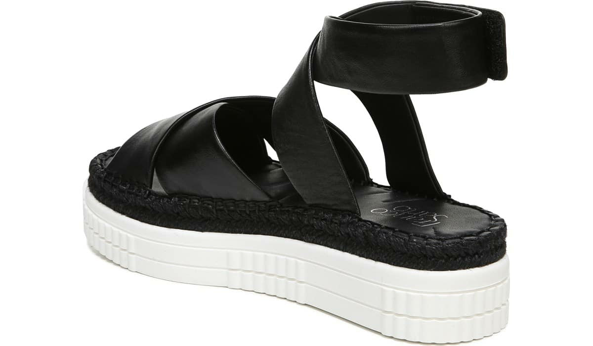 Franco Sarto Franco Brock Platform Sandal Black Leather