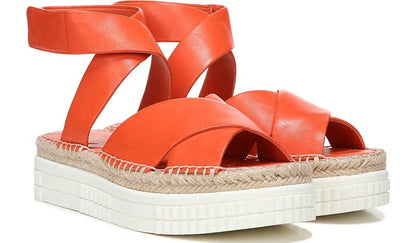 Franco Sarto Franco Brock Platform Sandal Tangerine Leather
