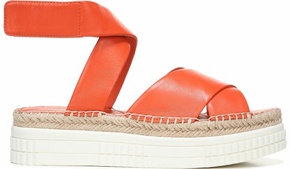 Franco Sarto Franco Brock Platform Sandal Tangerine Leather