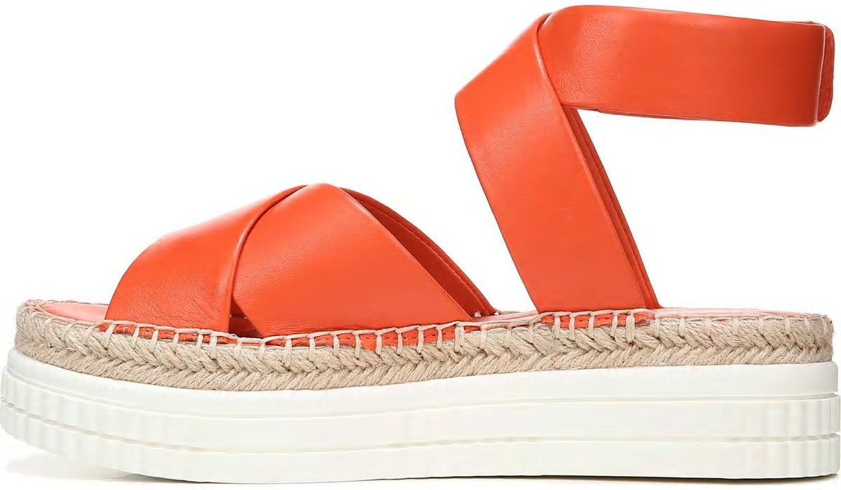 Franco Sarto Franco Brock Platform Sandal Tangerine Leather