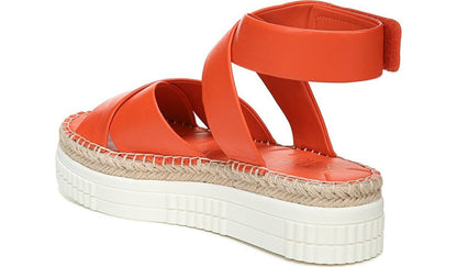 Franco Sarto Franco Brock Platform Sandal Tangerine Leather
