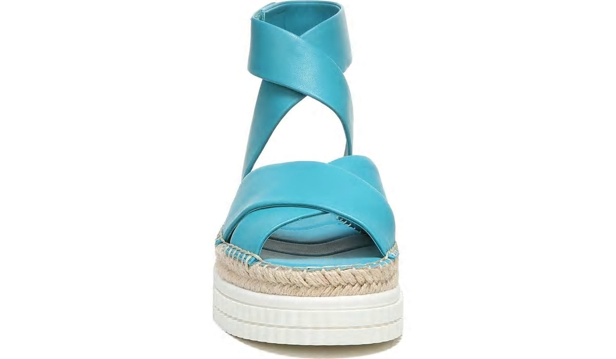 Franco Sarto Franco Brock Platform Sandal Teal Leather