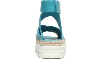 Franco Sarto Franco Brock Platform Sandal Teal Leather