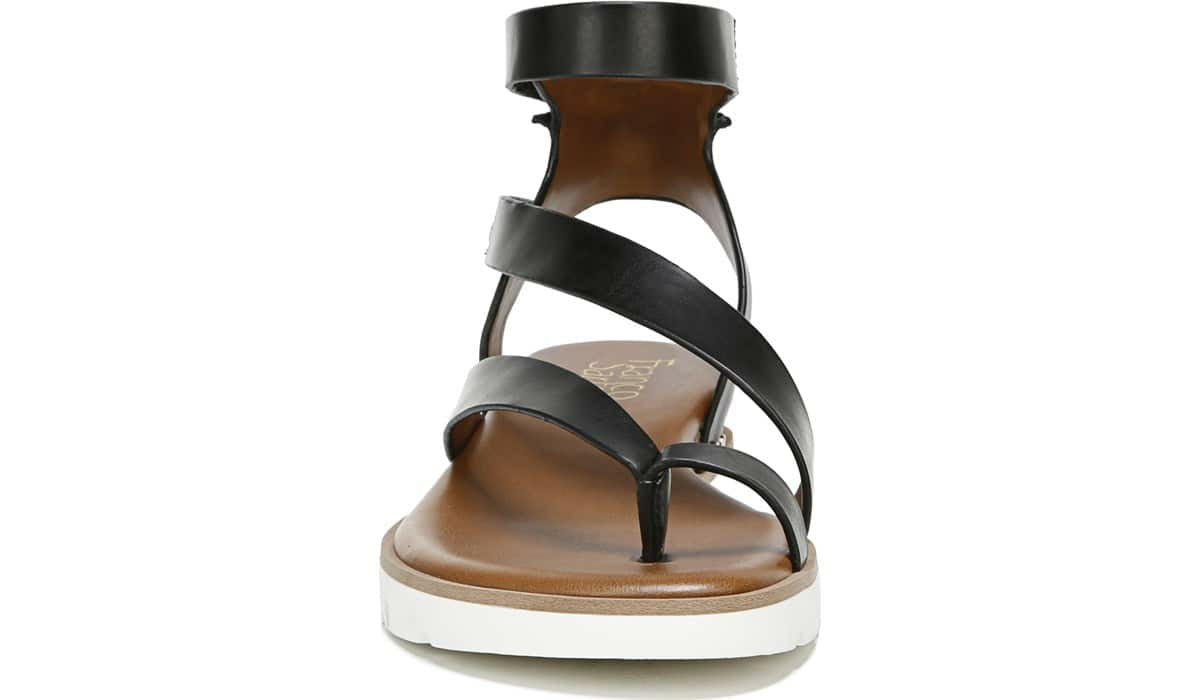 Franco Sarto Franco Daven Gladiator Sandal Black Faux Leather