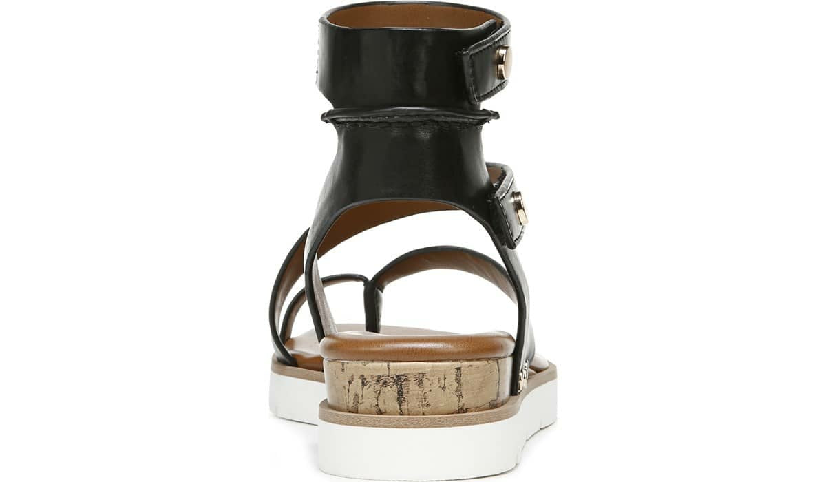 Franco Sarto Franco Daven Gladiator Sandal Black Faux Leather