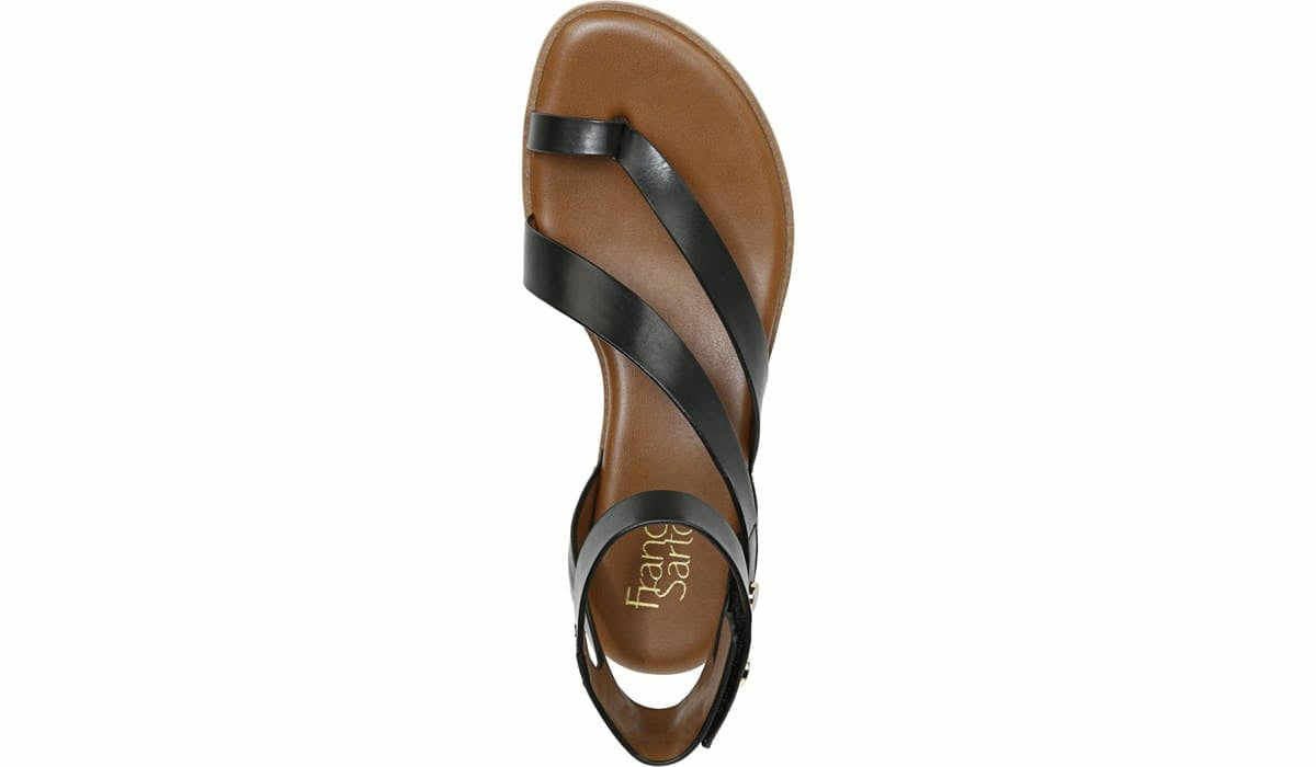 Franco Sarto Franco Daven Gladiator Sandal Black Faux Leather