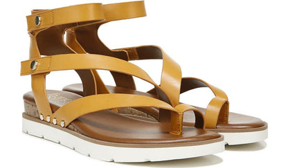 Franco Sarto Franco Daven Gladiator Sandal Goldenrod Faux Leather