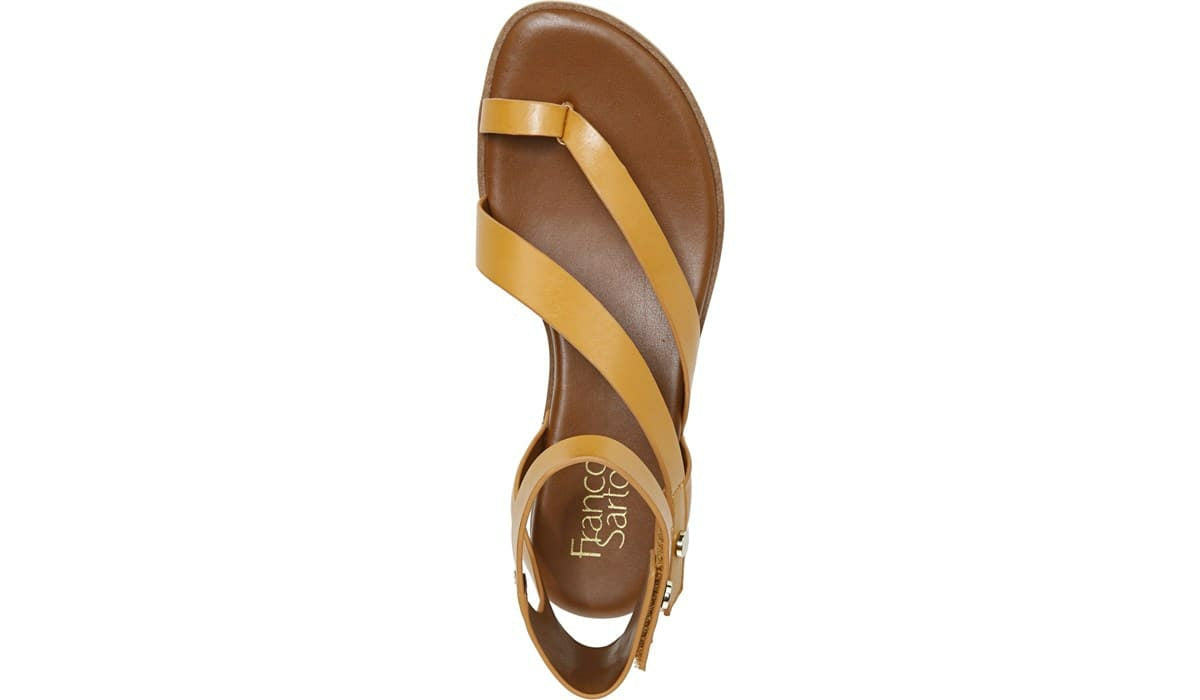Franco Sarto Franco Daven Gladiator Sandal Goldenrod Faux Leather