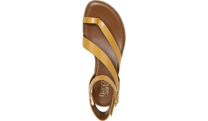 Franco Sarto Franco Daven Gladiator Sandal Goldenrod Faux Leather