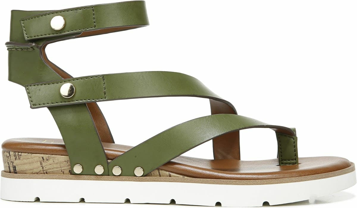 Franco Sarto Franco Daven Gladiator Sandal Olive Faux Leather