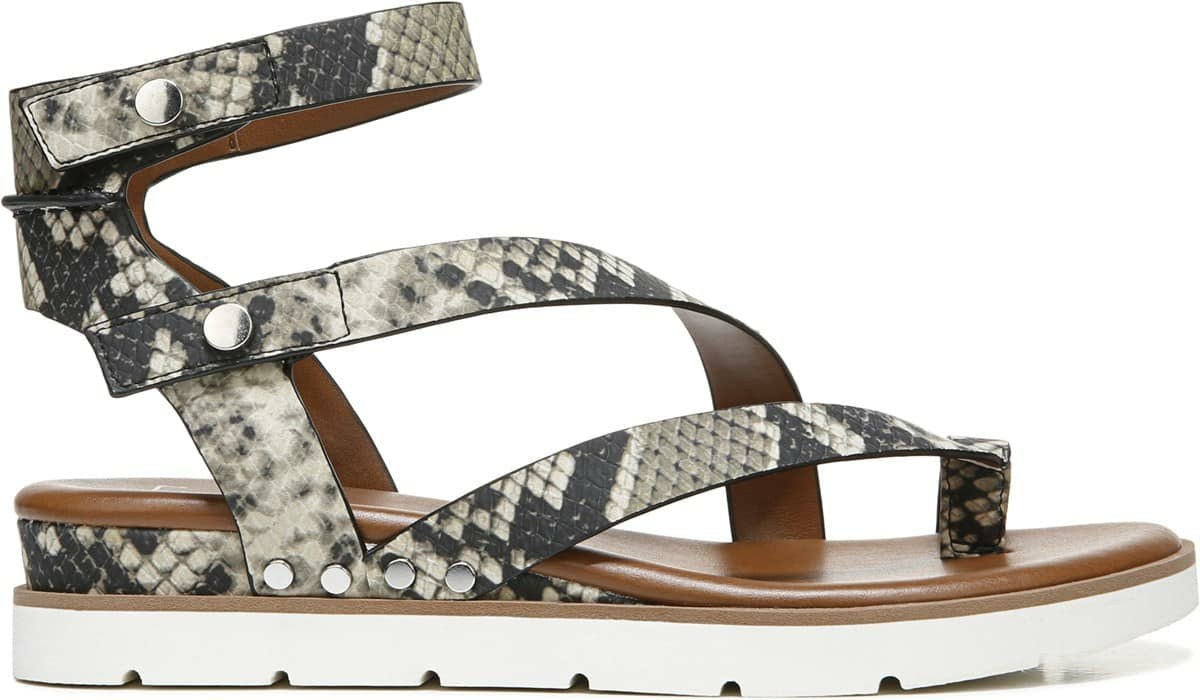 Franco Sarto Franco Daven Gladiator Sandal Roccia Snake Faux Leather