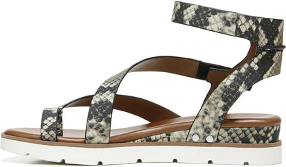 Franco Sarto Franco Daven Gladiator Sandal Roccia Snake Faux Leather