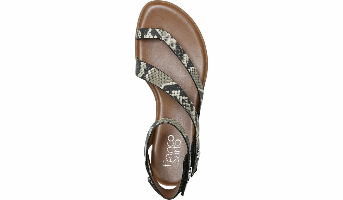 Franco Sarto Franco Daven Gladiator Sandal Roccia Snake Faux Leather